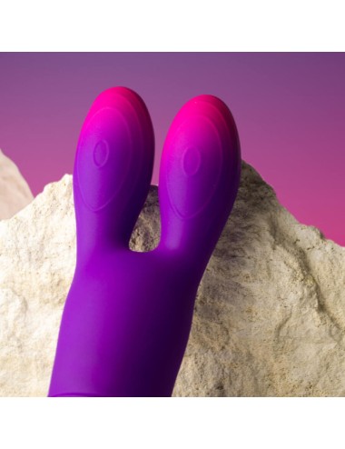 ROCKS-OFF - VIBRATORE FLESSIBILE GLO-GIRL BUNNY VIOLA