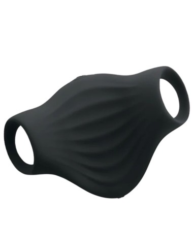 ROCKS-OFF - VIBRATORE FLESSIBILE PALM BLACK MASTURBATOR