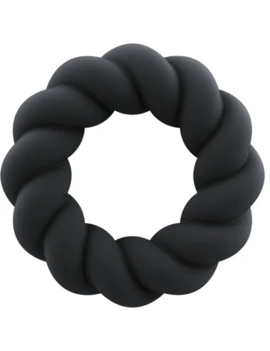 ROCKS-OFF - ANELLO MASTURBATORE TWIST IN SILICONE NERO