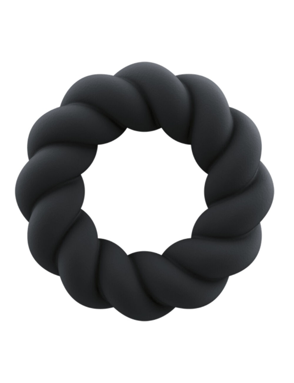 ROCKS-OFF - ANELLO MASTURBATORE TWIST IN SILICONE NERO ROCKS-OFF - ANELLO MASTURBATORE TWIST IN SILICONE NERO