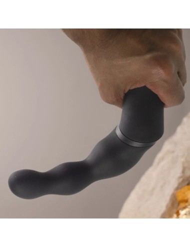 ROCKS-OFF - ADATTATORE NERO PER VIBRATORE PROSTATICO E ANALE