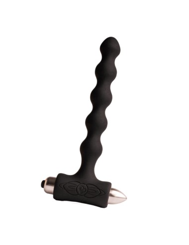 ROCKS-OFF - PETITE SENSATIONS PEARLS PLUG ANALE VIBRATORE NERO