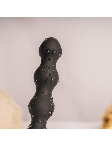 ROCKS-OFF - PETITE SENSATIONS PEARLS PLUG ANALE VIBRATORE NERO