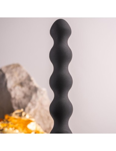 ROCKS-OFF - PETITE SENSATIONS PEARLS PLUG ANALE VIBRATORE NERO