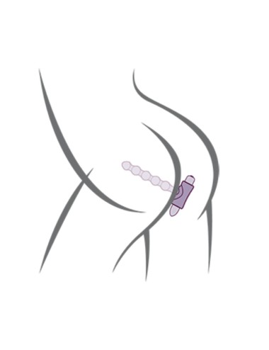 ROCKS-OFF - PETITE SENSATIONS PEARLS PLUG ANALE VIBRATORE NERO