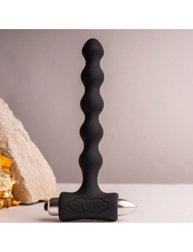 ROCKS-OFF - PETITE SENSATIONS PEARLS PLUG ANALE VIBRATORE NERO