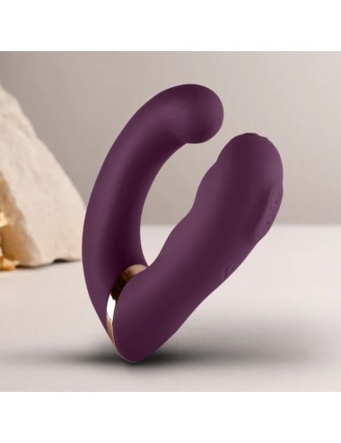 ROCKS-OFF - GEMINI DOPPIO VIBRATORE STIMOLATORE DEL CLITORIDE PUNTO G VIOLA