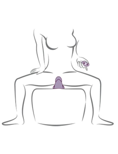 ROCKS-OFF - VIBRATORE VIOLA RUBY GLOW DA SEDERE