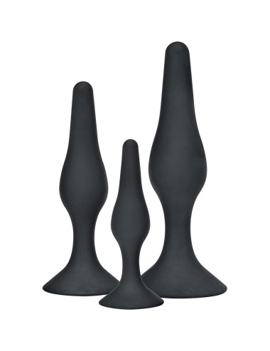 TOYJOY - ANAL PLAY CURVY COMPANIONS PLUG ANALE 3 PEZZI NERO