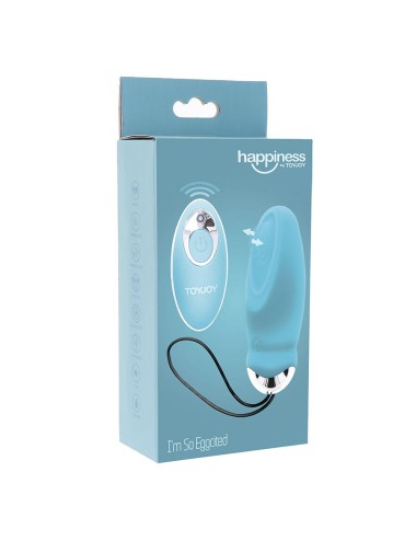 TOYJOY - VIBRATORE HAPPINESS SONO COSÌ EGGCITED CON TELECOMANDO BLU