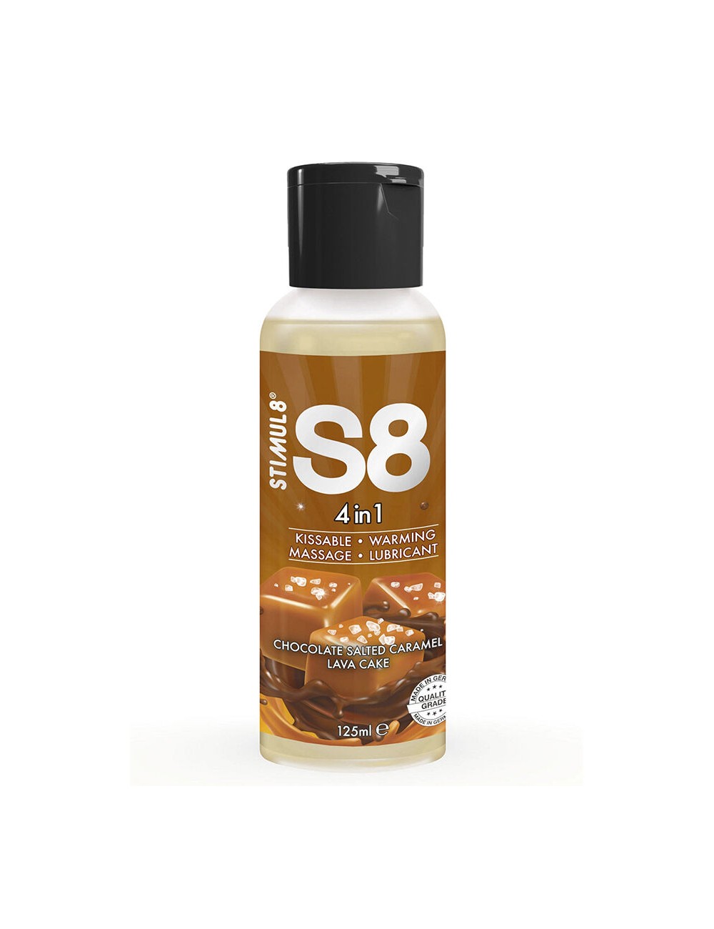 STIMUL8 - S8 LUBRIFICANTE 4 IN 1 AL CIOCCOLATO E CARAMELLO SALATO 125 ML STIMUL8 - S8 LUBRIFICANTE 4 IN 1 AL CIOCCOLATO E CARAMELLO SALATO 125 ML
