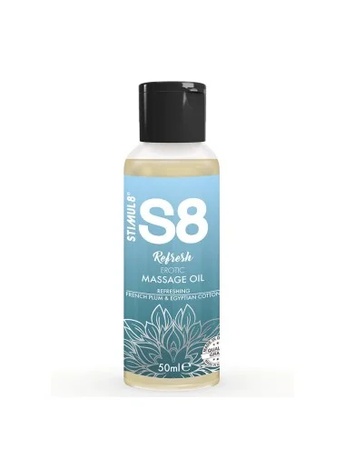 STIMUL8 - S8 REFRESH OLIO DA MASSAGGIO EROTICO IN COTONE 50 ML