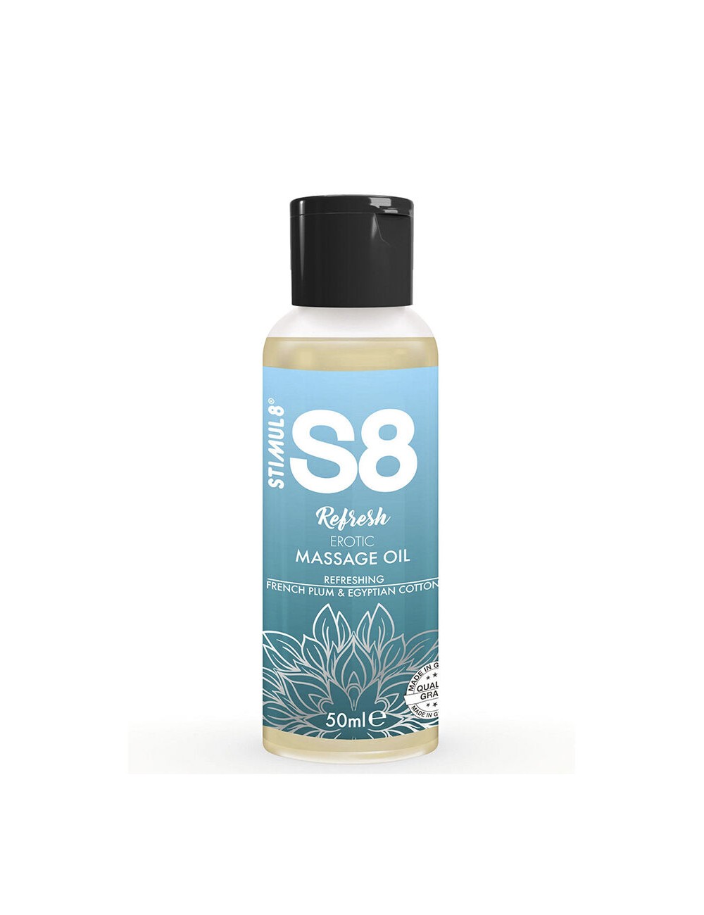 STIMUL8 - S8 REFRESH OLIO DA MASSAGGIO EROTICO IN COTONE 50 ML STIMUL8 - S8 REFRESH OLIO DA MASSAGGIO EROTICO IN COTONE 50 ML