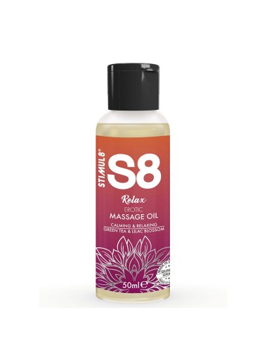 STIMUL8 - S8 RELAX OLIO PER MASSAGGIO EROTICO TÈ VERDE 50 ML