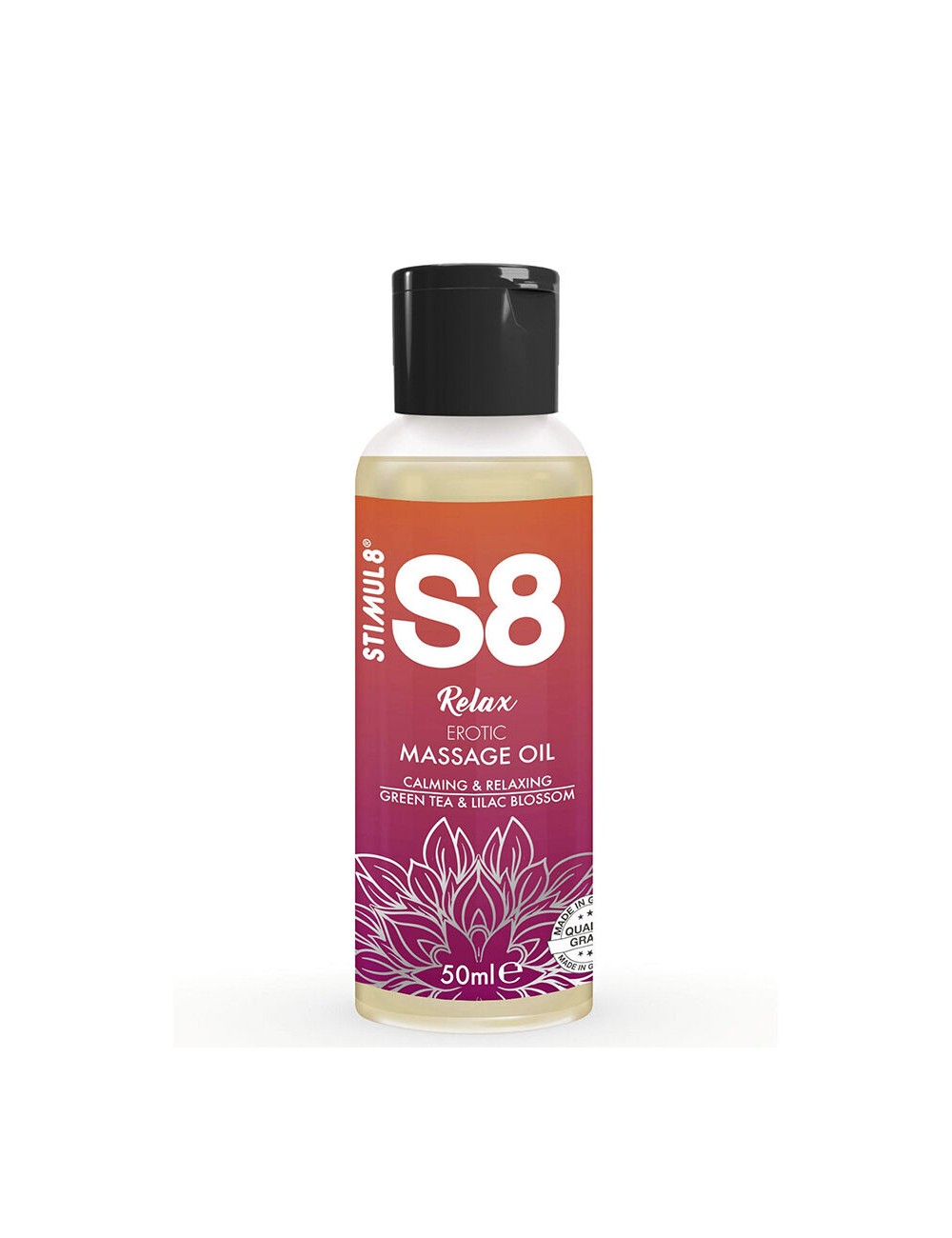 STIMUL8 - S8 RELAX OLIO PER MASSAGGIO EROTICO TÈ VERDE 50 ML STIMUL8 - S8 RELAX OLIO PER MASSAGGIO EROTICO TÈ VERDE 50 ML