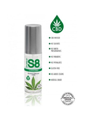 STIMUL8 - S8 LUBRIFICANTE IBRIDO ALLA CANNABIS 50 ML