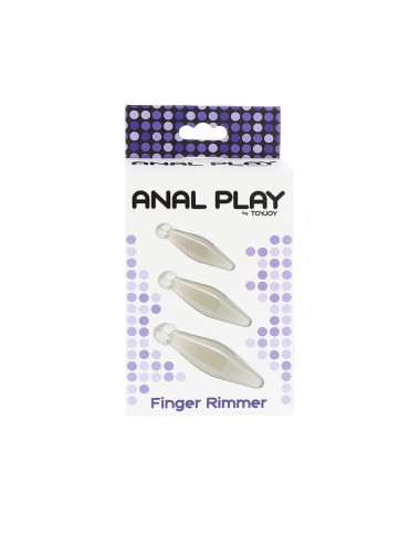 TOYJOY - GIOCO ANALE FINGER RIMMER 3 PEZZI TRASPARENTE