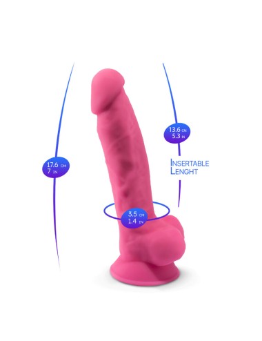 SILEXD – MODELLO DI PENE REALISTICO 7 ROSA BRILLANTE AL BUIO