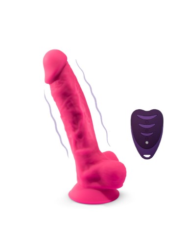 SILEXD - MODELLO PENE REALISTICO 18 VIBRAZIONE ROSA + TELECOMANDO LRS