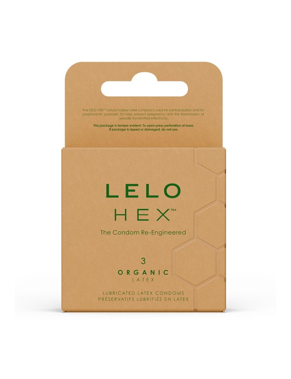 LELO - PRESERVATIVI ORGANICI HEX CONFEZIONE DA 3 UNITÀ LELO - PRESERVATIVI ORGANICI HEX CONFEZIONE DA 3 UNITÀ