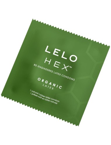 LELO - PRESERVATIVI ORGANICI HEX CONFEZIONE DA 3 UNITÀ
