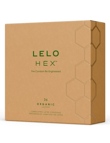 LELO - PRESERVATIVI ORGANICI HEX CONFEZIONE DA 36 UNITÀ