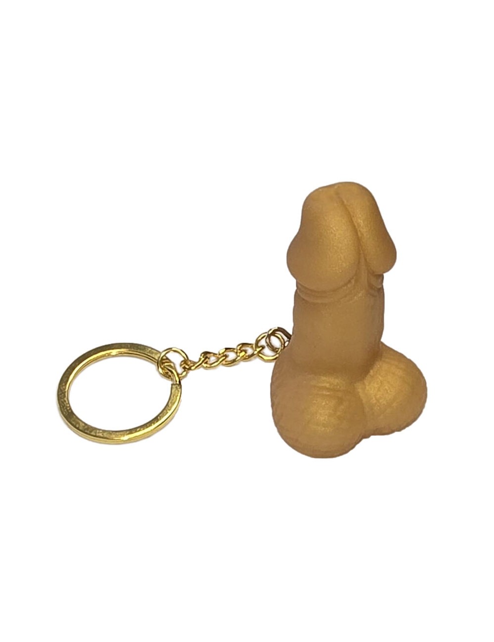 DIABLO PICANTE - PORTACHIAVI A FORMA DI PENE CON FISCHIO COLOR ORO