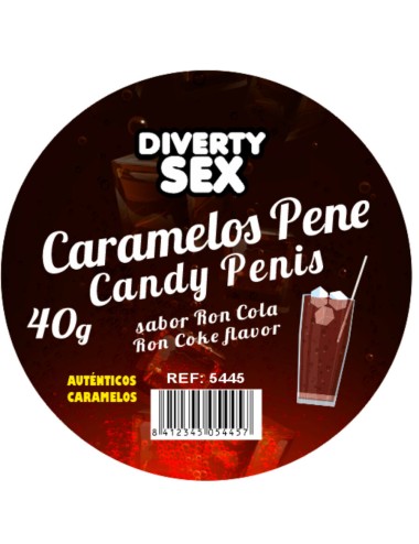 DIABLO PICANTE - 20 CARAMELLE A FORMA DI PENE AL GUSTO DI GIN TONIC