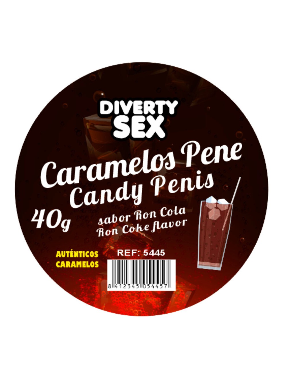 DIABLO PICANTE - 20 CARAMELLE A FORMA DI PENE AL GUSTO DI GIN TONIC