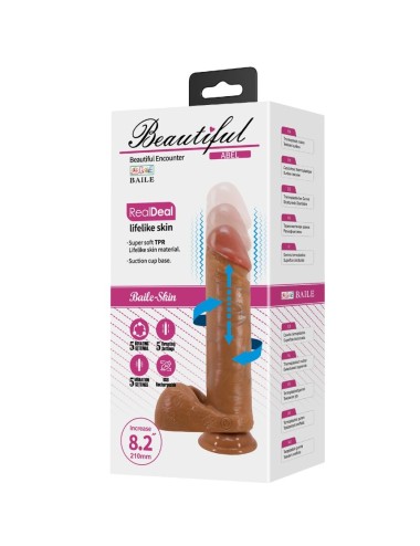 BAILE - ABEL DILDO REALISTICO 21 CM MULATTO
