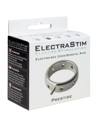 ELECTRASTIM - ANELLO ELETTROMAGNETICO PER PENE IN METALLO PRESTIGE 46 MM
