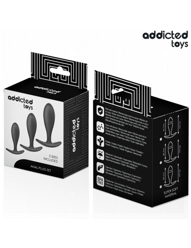 ADDICTED TOYS - SET DI 3 TAPPI ANALI MODELLO 2