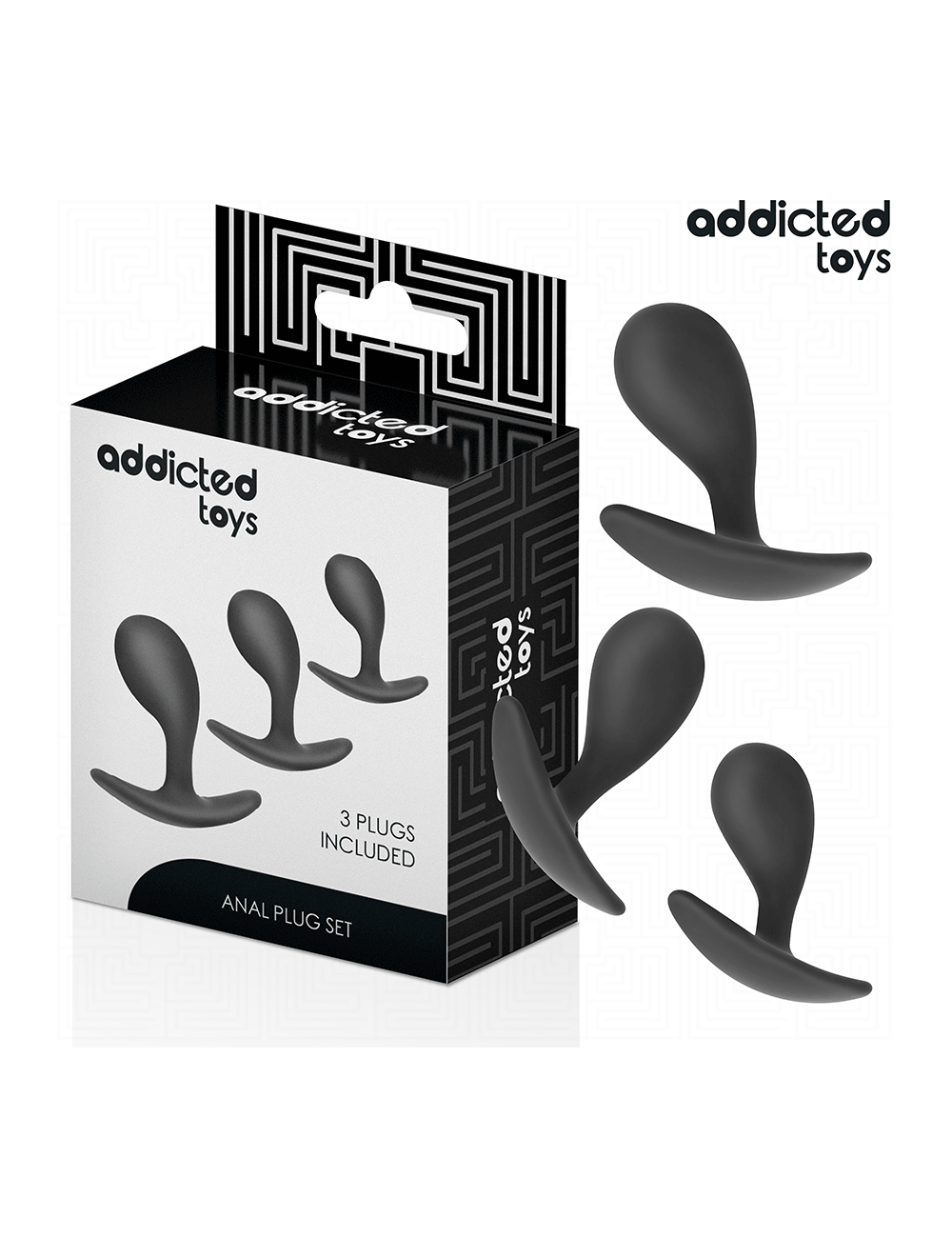 ADDICTED TOYS - SET DI 3 TAPPI ANALI MODELLO 3 ADDICTED TOYS - SET DI 3 TAPPI ANALI MODELLO 3