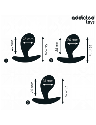 ADDICTED TOYS - SET DI 3 TAPPI ANALI MODELLO 3