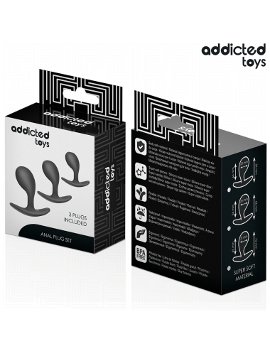 ADDICTED TOYS - SET DI 3 TAPPI ANALI MODELLO 3
