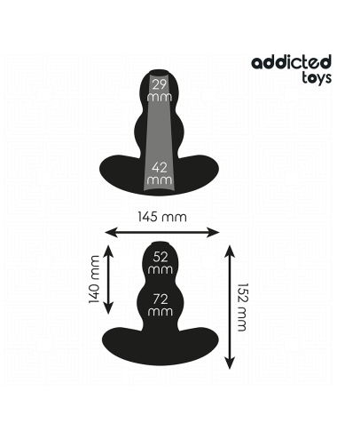 ADDICTED TOYS - TAPPO ANALE CAVO TAGLIA XXL 15,2 CM