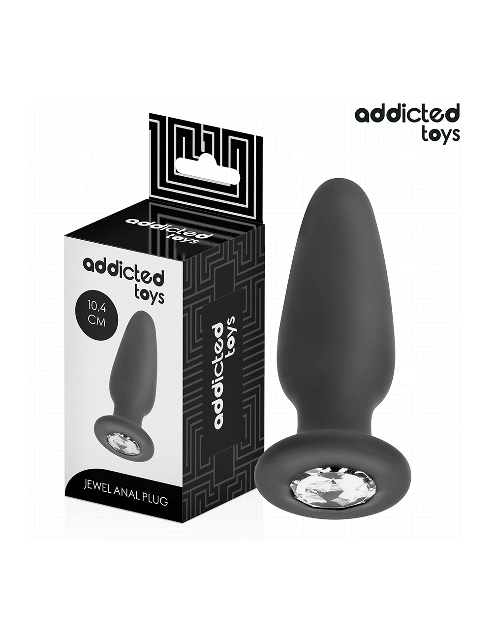 ADDICTED TOYS - PLUG ANALE CON GIOIELLO TAGLIA M 10 ADDICTED TOYS - PLUG ANALE CON GIOIELLO TAGLIA M 10