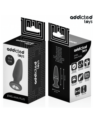 ADDICTED TOYS - PLUG ANALE CON GIOIELLO TAGLIA M 10,4 CM