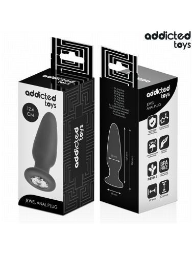 ADDICTED TOYS - PLUG ANALE CON GIOIELLO TAGLIA L 12,6 CM