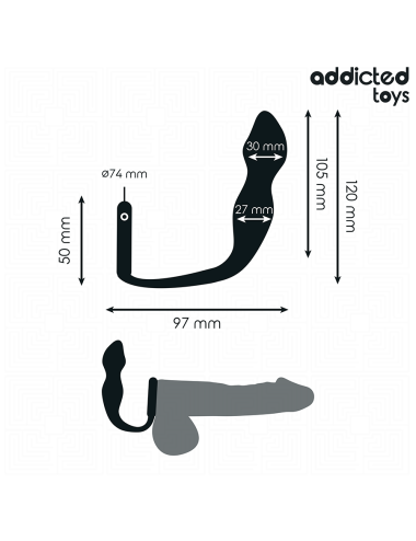 ADDICTED TOYS - PLUG ANALE CON ANELLO MODELLO 2