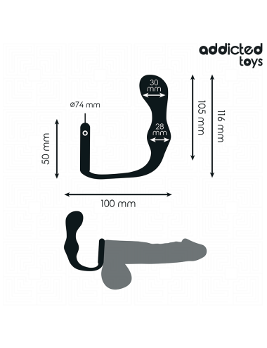 ADDICTED TOYS - PLUG ANALE CON ANELLO MODELLO 3