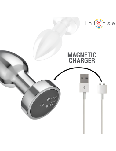 INTENSE - PLUG ANALE 10 VIBRAZIONI METALLO CON TELECOMANDO S