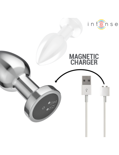 INTENSE - PLUG ANALE 10 VIBRAZIONI METALLO CON TELECOMANDO M