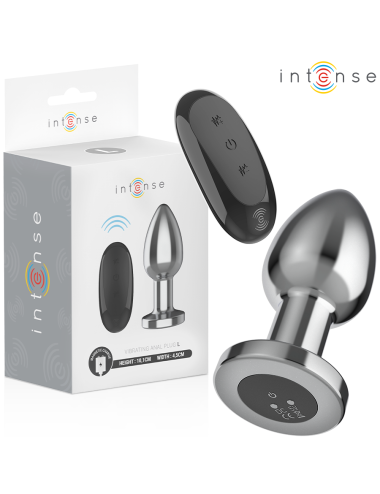 INTENSE - PLUG ANALE 10 VIBRAZIONI METALLO CON TELECOMANDO L