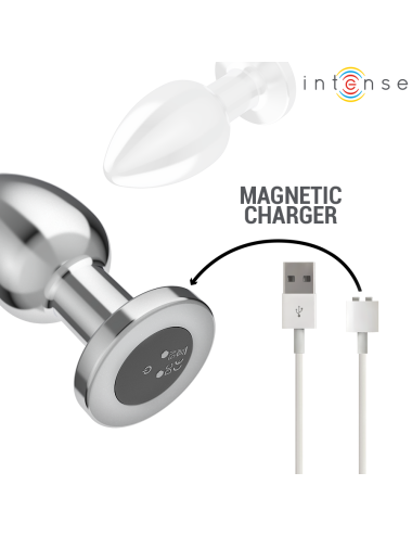 INTENSE - PLUG ANALE 10 VIBRAZIONI METALLO CON TELECOMANDO L