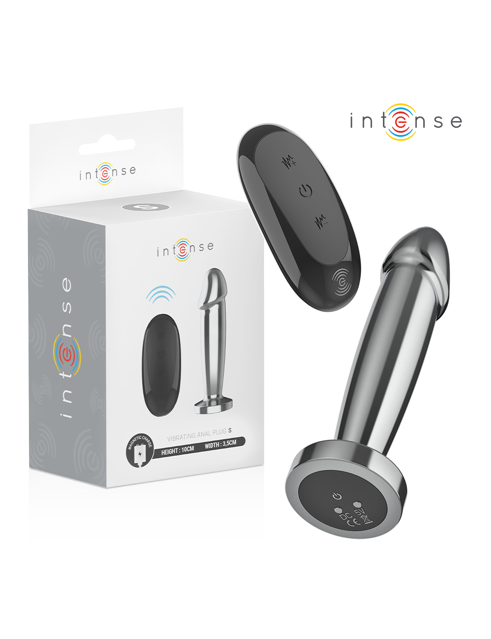 INTENSE - ANAL PLUG 10 VIBRAZIONI DILDO METALLO CON TELECOMANDO S INTENSE - ANAL PLUG 10 VIBRAZIONI DILDO METALLO CON TELECOMANDO S