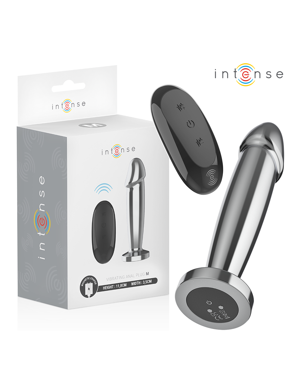 INTENSE - ANAL PLUG 10 VIBRAZIONI DILDO METALLO CON TELECOMANDO M INTENSE - ANAL PLUG 10 VIBRAZIONI DILDO METALLO CON TELECOMANDO M