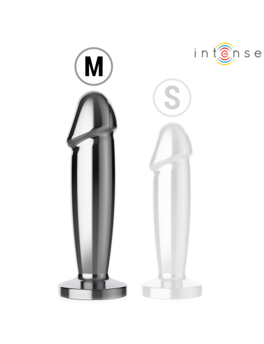 INTENSE - ANAL PLUG 10 VIBRAZIONI DILDO METALLO CON TELECOMANDO M