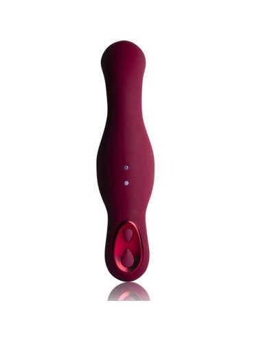 ROCKS-OFF - VIBRATORE PER PUNTO G ROSSO RUBY GLOW