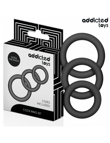 ADDICTED TOYS - SET DI ANELLI IN SILICONE MODELLO 1